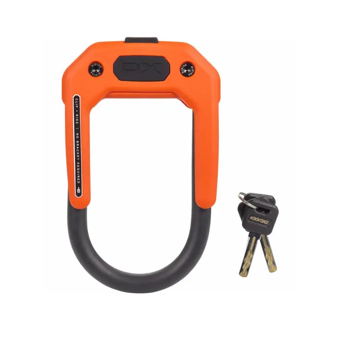 Hiplok DX orange u lock, Locking Hiplok DX, H