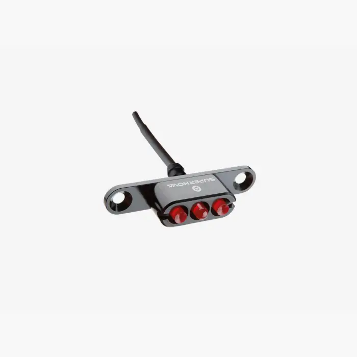 Supernova E3 Pure 3 Dynamo Light - Rear Rack Mount - Black